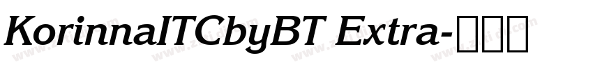 KorinnaITCbyBT Extra字体转换
